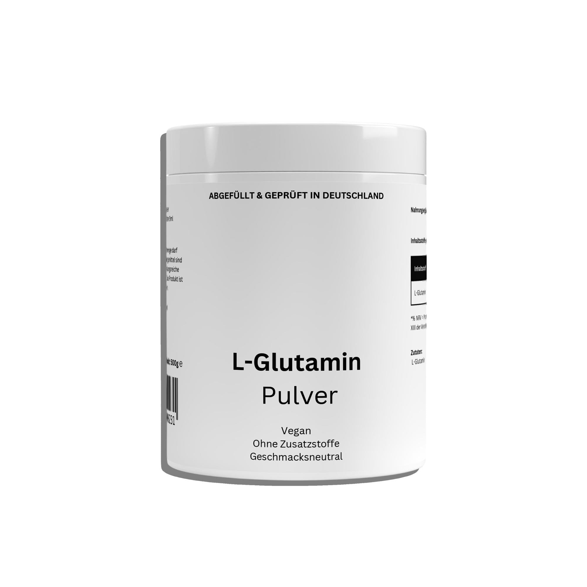 L-glutamina en polvo - 500 g