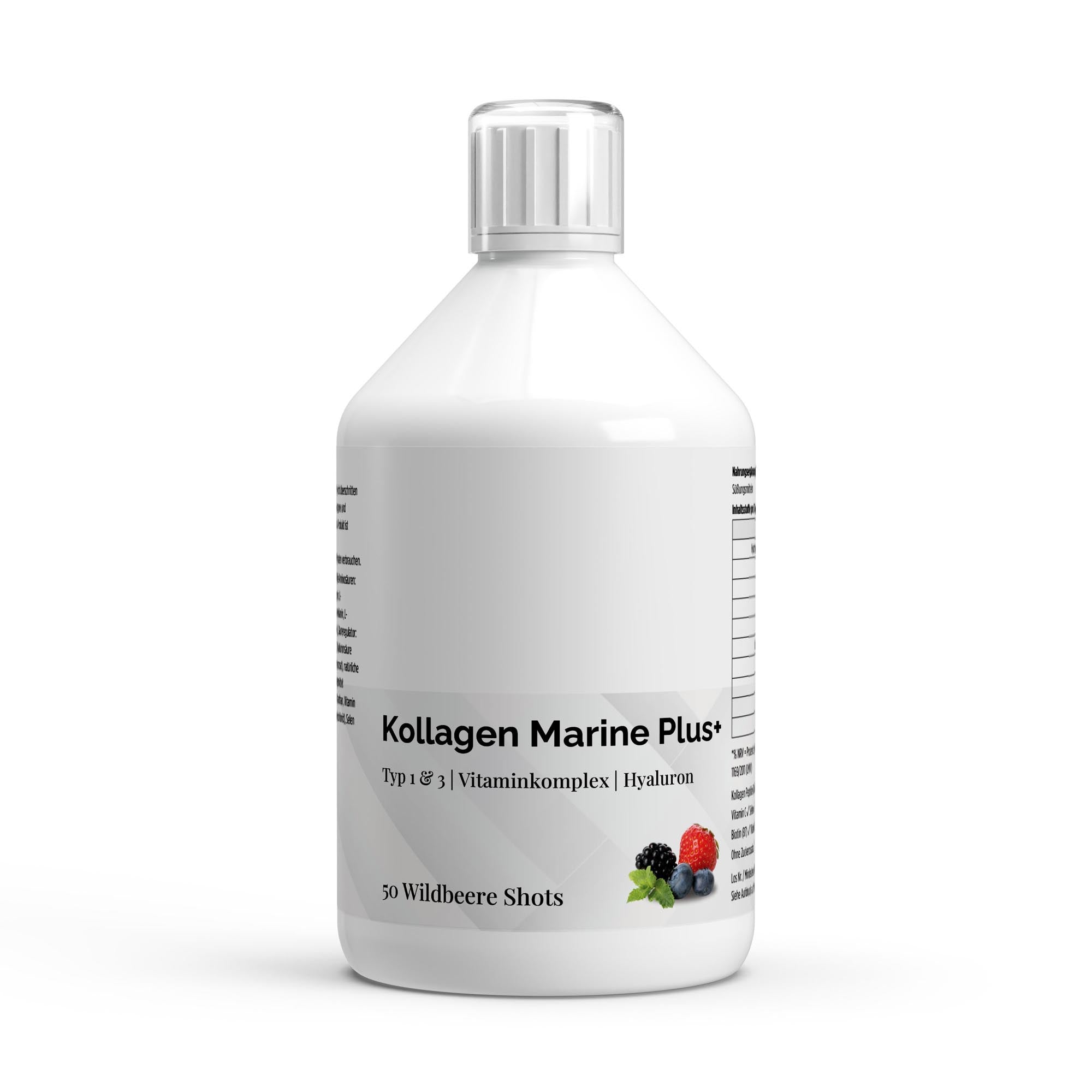 Colágeno Marino Plus+ (1500 DA) - 50 Shots - Frutos del Bosque - 500 ml