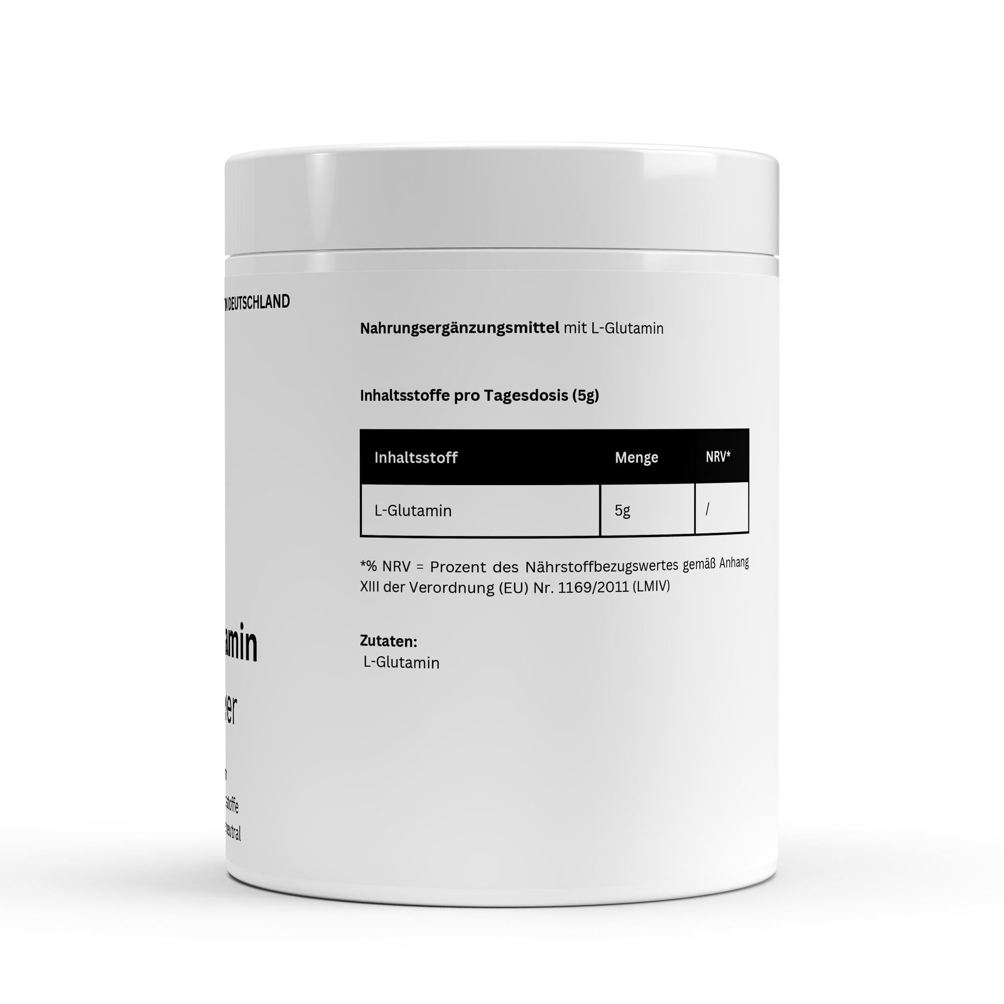 L-glutamina en polvo - 500 g