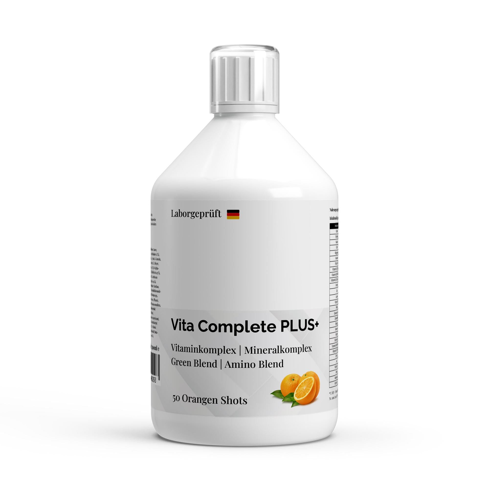 Vita Complete PLUS+ 50 Shots veganos - Naranja fresca - 500 ml