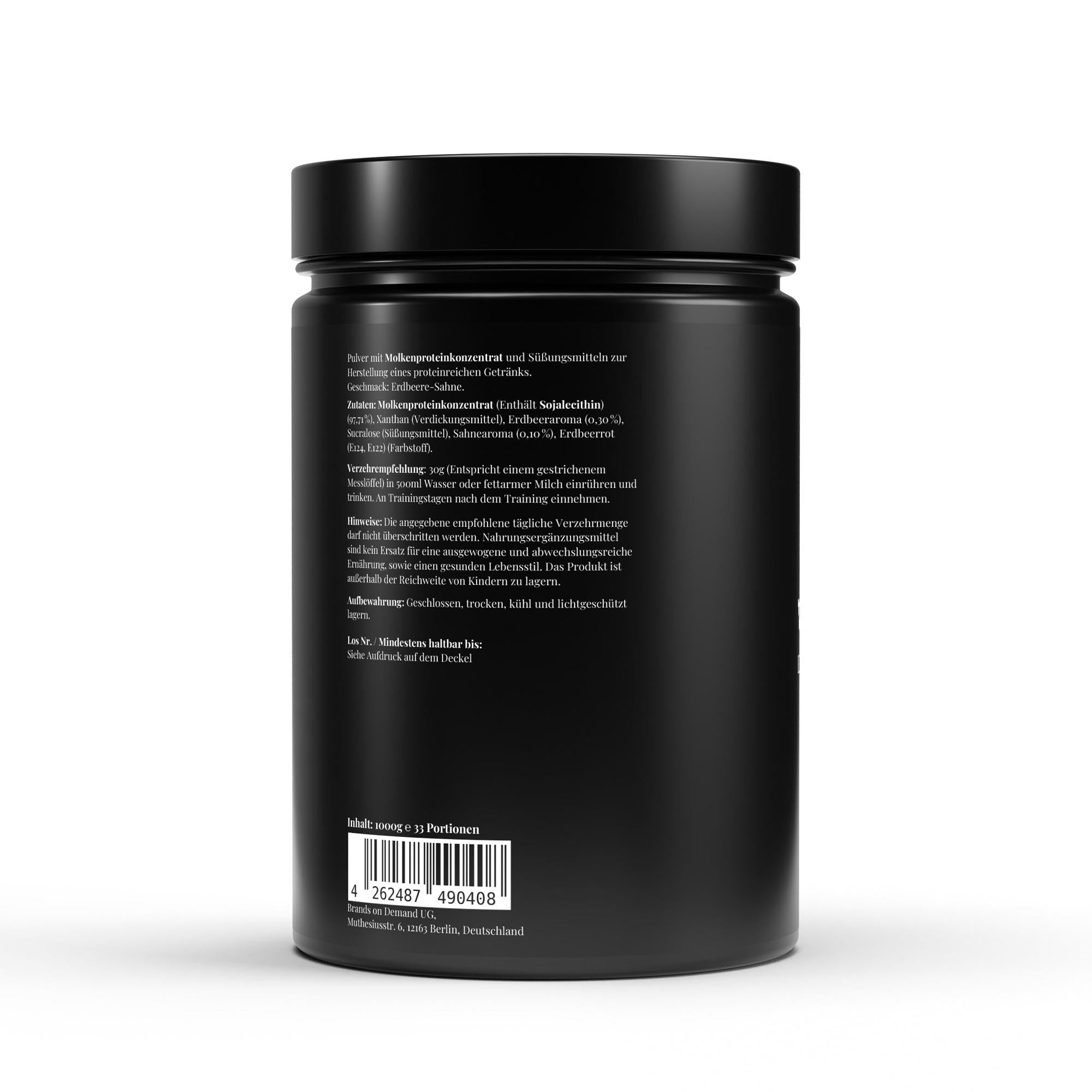 Proteína de Suero Premium Erdbeere - 1.000g