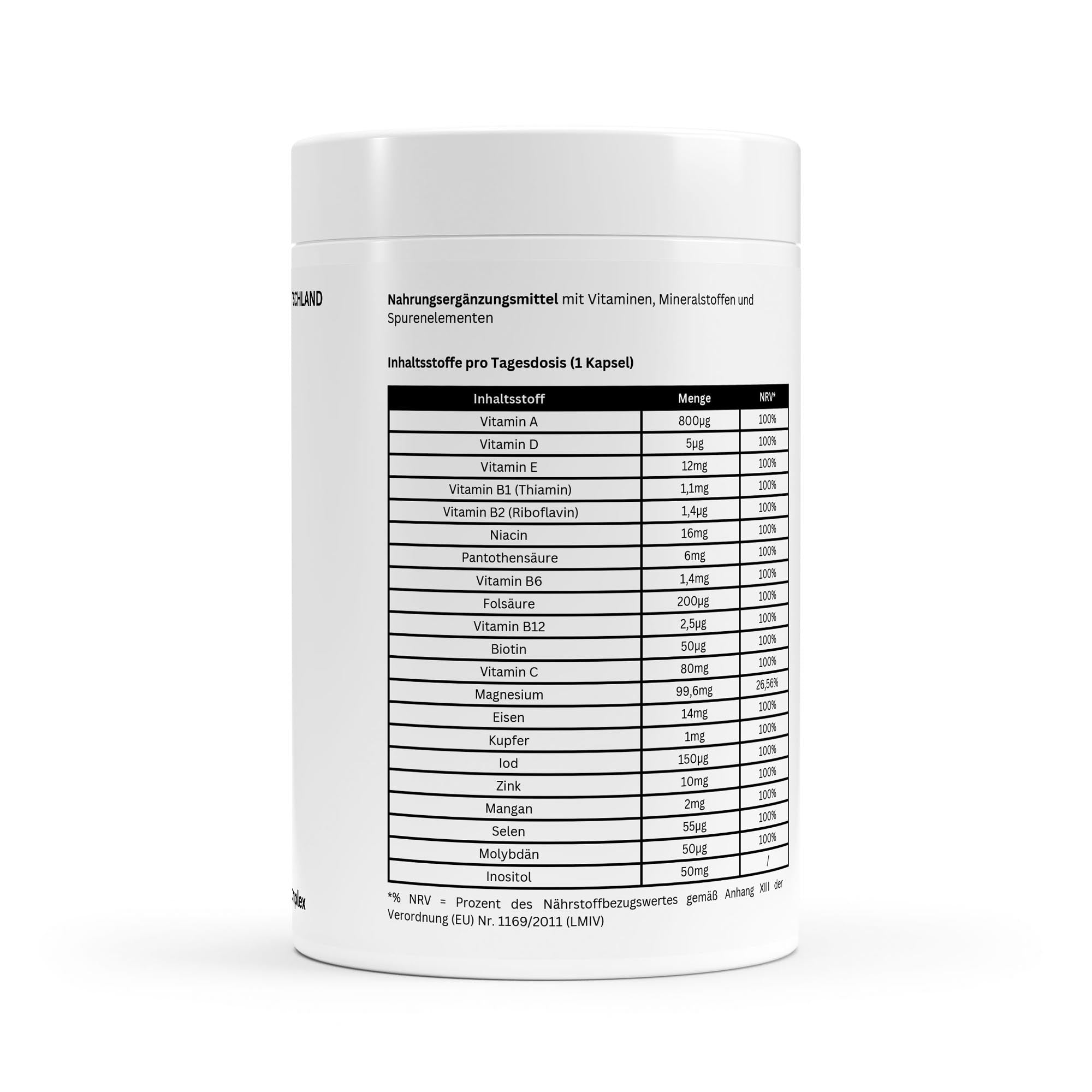 Complejo multivitamínico y mineral - 120 cápsulas blandas