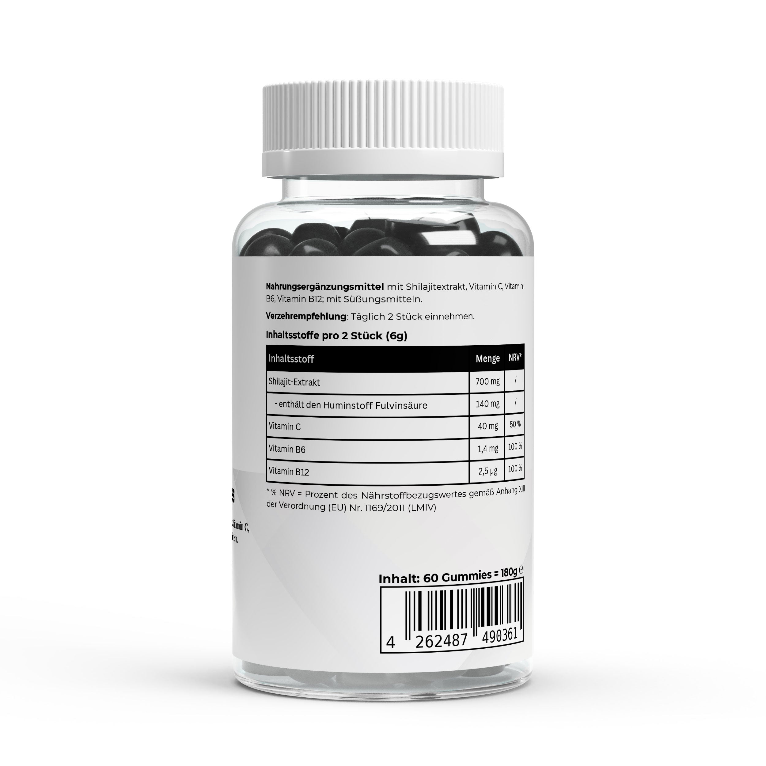 Gomitas Shilajit + Vitamina C, B6, B12 - 60 uds.