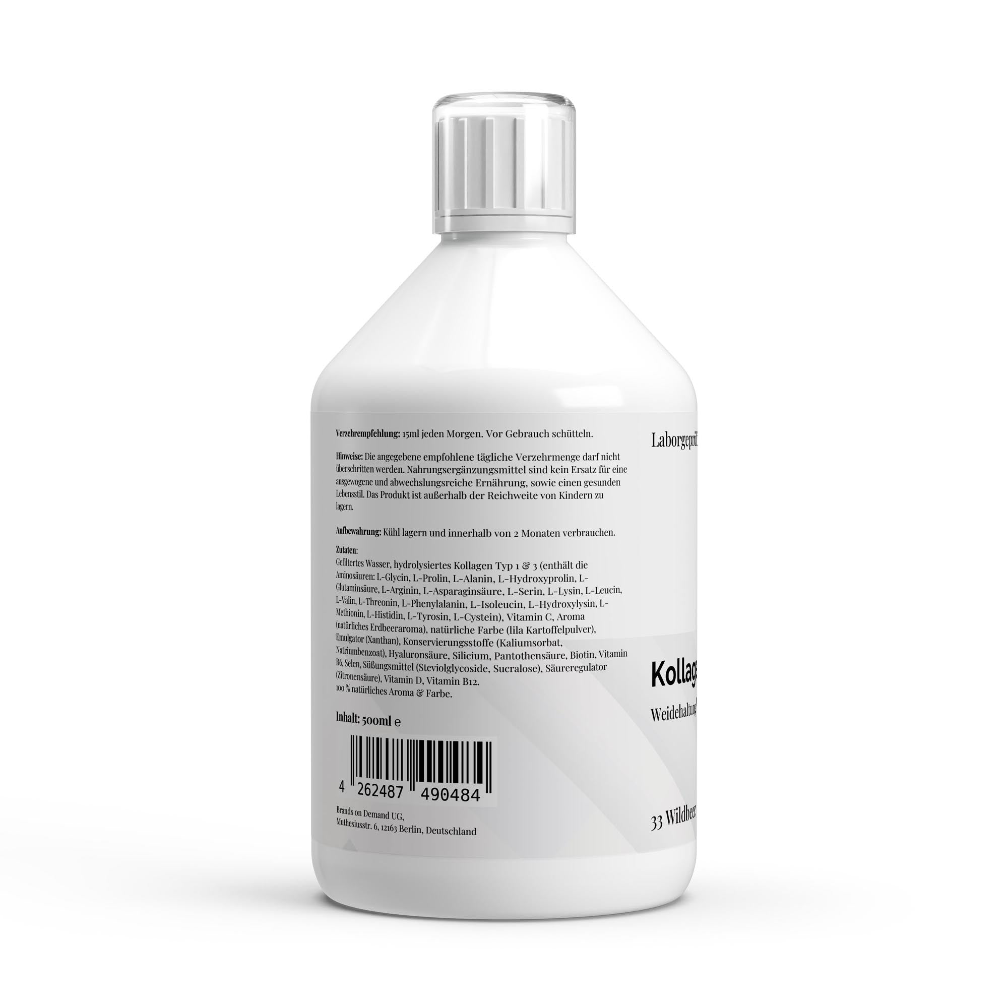 Collagen Vital PLUS+ Shots (1500 DA) - Wild Berry - 500ml