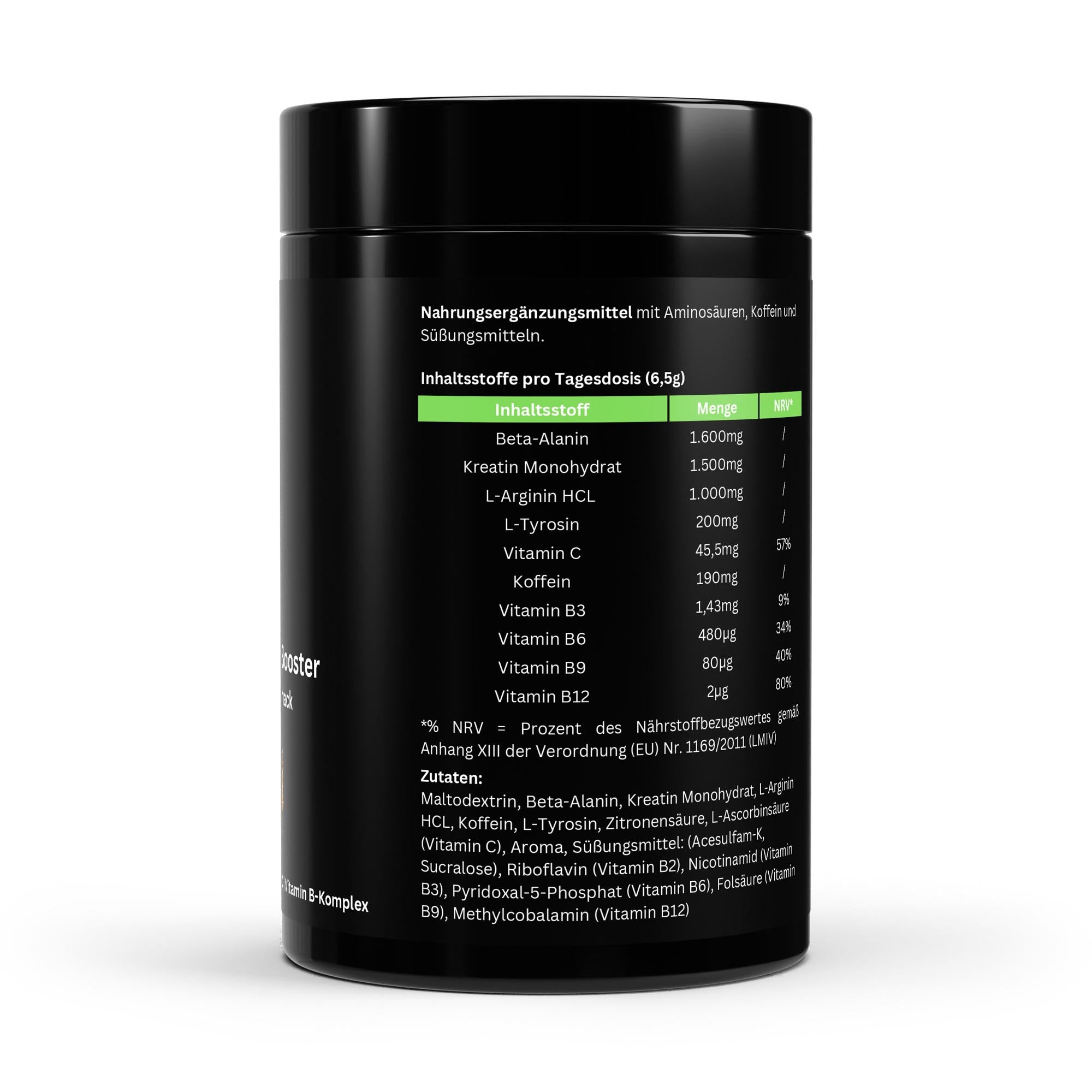 Potenciador pre-entrenamiento de manzana - 520 g
