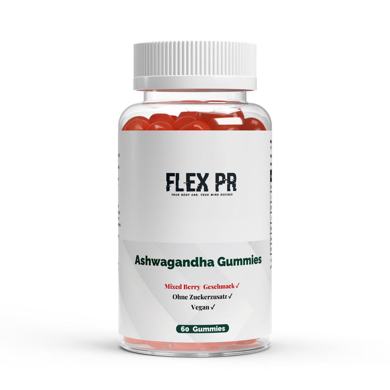 Gomitas premium de ashwagandha 300 mg + vitamina B6 - 60 unidades