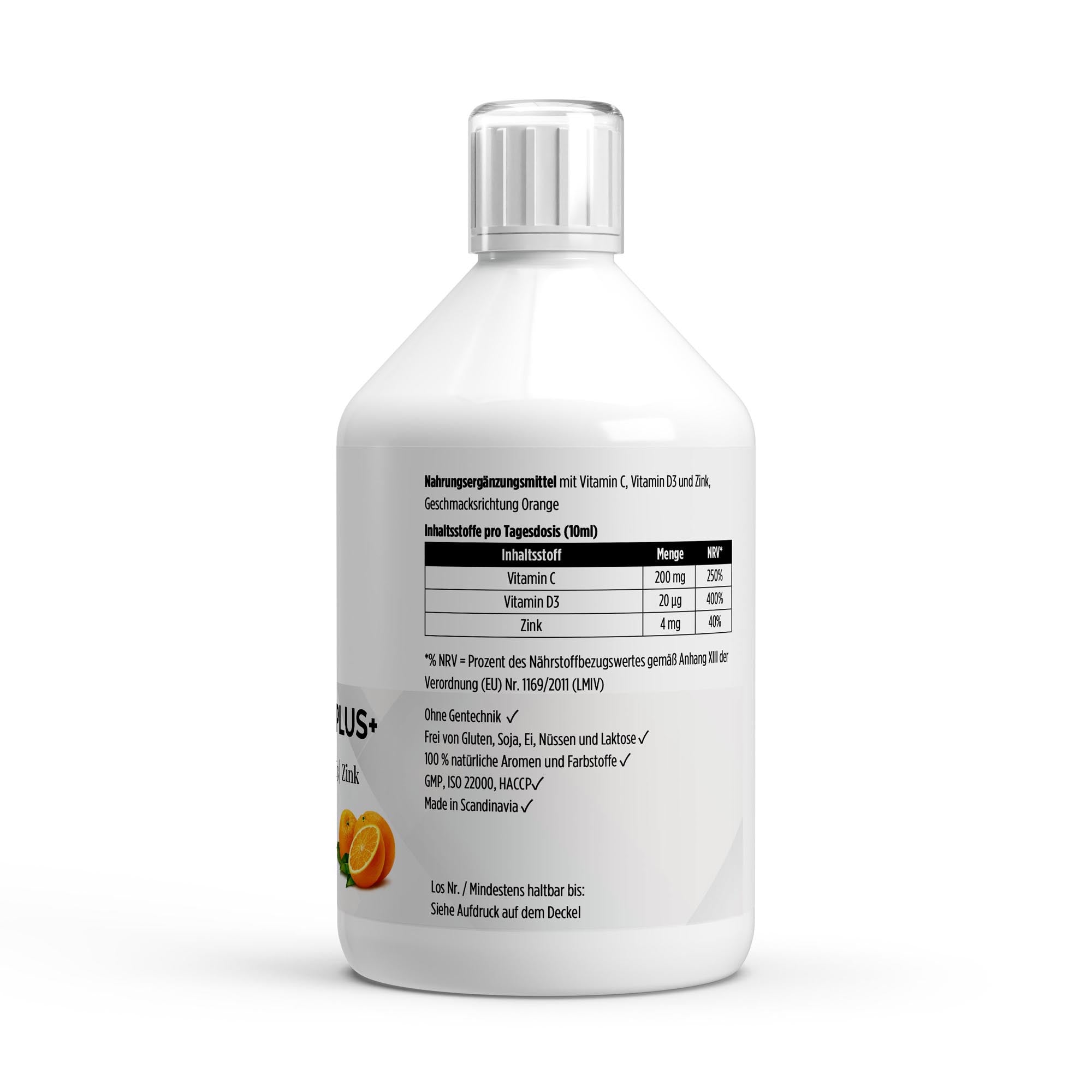Vita Shield PLUS+ Shots - Naranja fresca - 500 ml